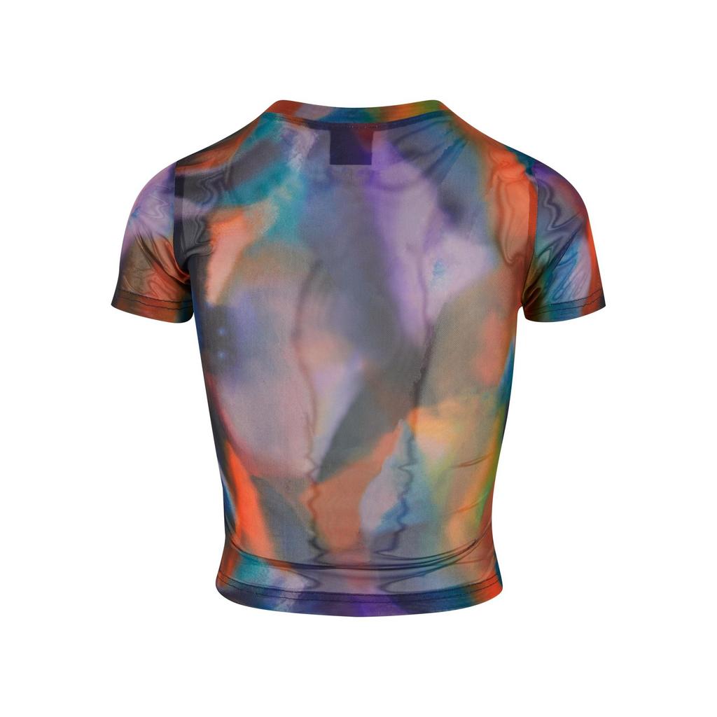 Urban Classics Womens/Ladies All-Over Print Mesh T-Shirt