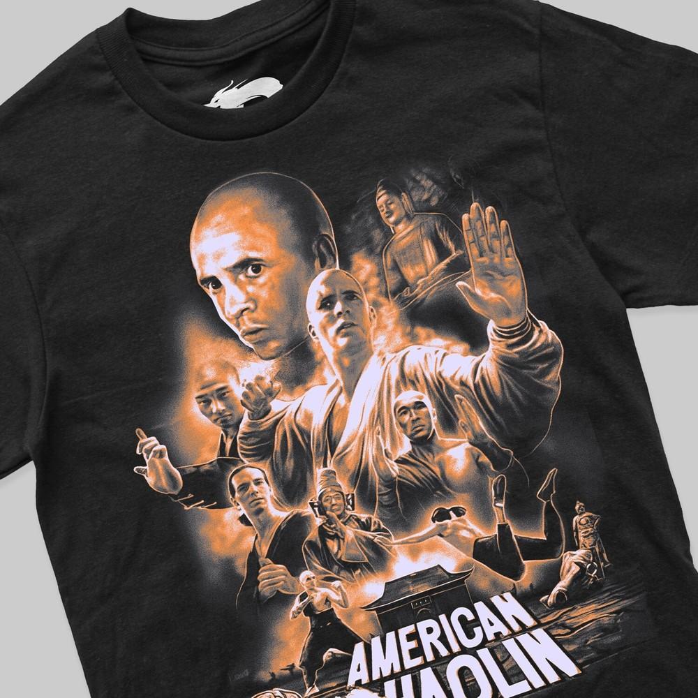 

Американский Шаолинь Ретро Стиль Ностальгия Подарок Для Мужчин Футболка для Киноманов M