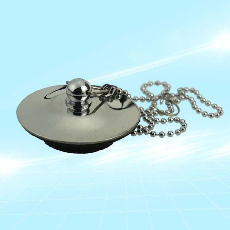 Easy to Use Washbasin Drain Stoppers with 50cm Chain multifunction Sink & Tub Drain Plugs Simple Install for Various drain