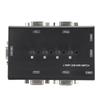 USB VGA KVM-svitsj 4-porter USB VGA KVM-svitsjvelger for 4 PC-deling 1 skjerm 3 USB-enheter