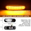 Dynamic Car LED Side Marker Light Turn Signal Lamp For Fiat Panda Punto Evo Stilo Qubo Peugeot Citroen Lancia Musa(350)