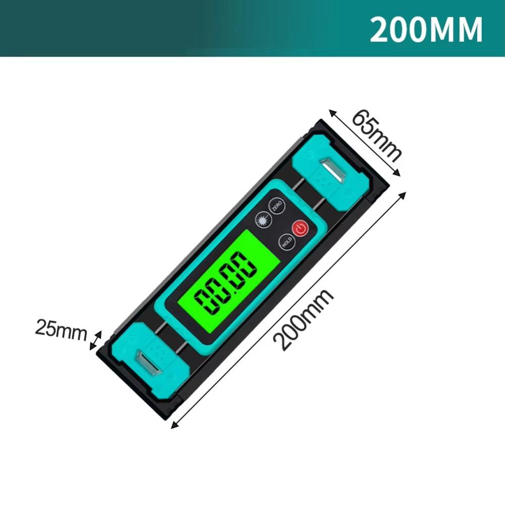 Strong Magnetic Electronic Tool Thickened Bubble Ruler Magnetic Level Portable Gauging LCD screen 200 mm
