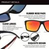 Polarized Sports Sunglasses for Men, High-Quality TAC Lens & PC Frame, Full Rim, UV Protection, Alloy Decorative, for Climbing