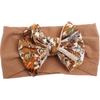 New nylon bow print children's headband, baby cute hair accessories, multi-colored girls' headscarf