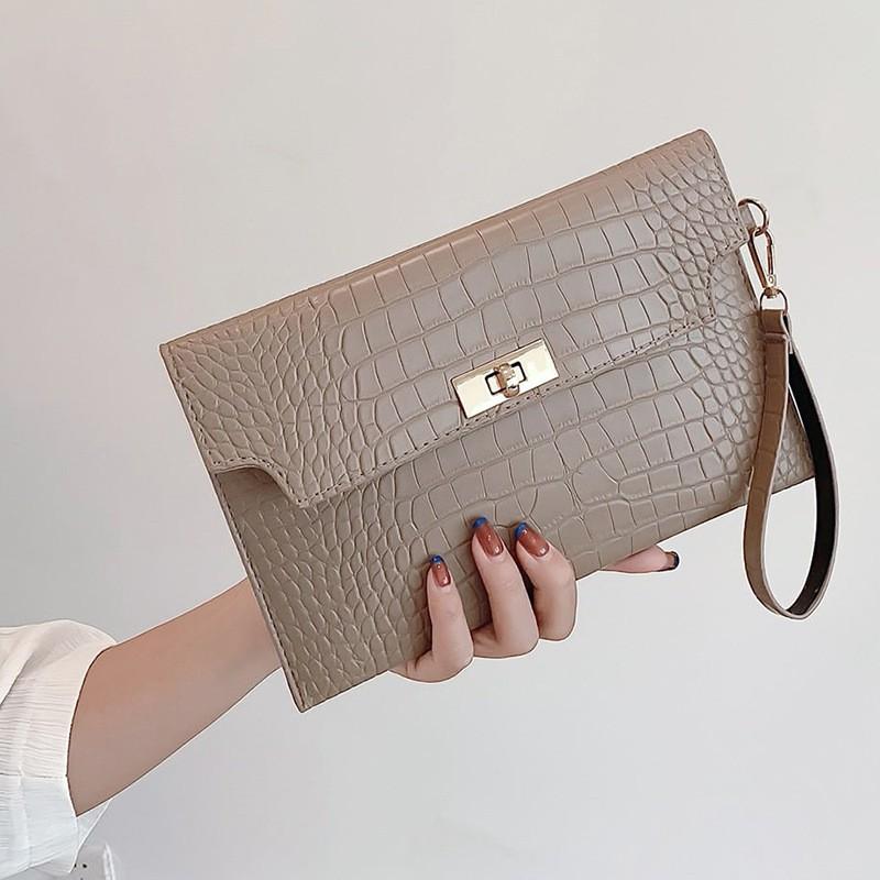 Fashion Women Stone Pattern Handbag And Purse PU Leather Wedding Party Evening Bag Lady Wristlet Clutch Bag Female Envelope Bag