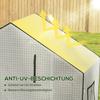 Greenhouse Cover Replacement Walk-in PE Hot House Cover with Roll-up Door and Windows, 140 x 73 x 190cm, White