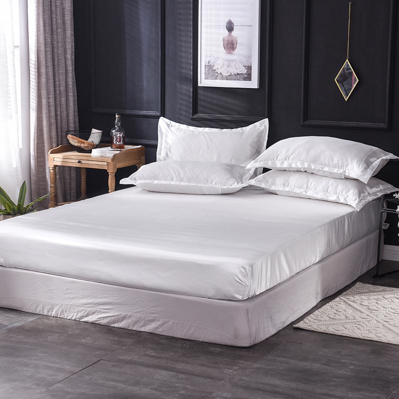 Satin Bettlaken Matratzenbezug Kunstseide Laken Kissenbezug Sets Tagesdecke Bettwäsche Voll Queen King Size für Schlafzimmer Heimdekoration