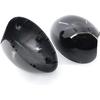 GSRECY Exterior Door Side Wing Mirror Cover Shell Cap Compatible with Mini R55 R56 R57 R58 R59 R61, Only Fits For Manual Fold Mirror (Gloss Black,