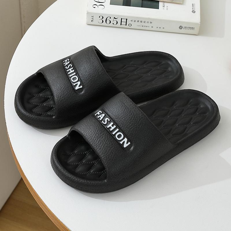 

Мужские и женские мягкие повседневные туфли на толстой подошве из ЭВА - Удобные домашние туфли для помещений/улицы, пляжа и походов, амортизирующие и нескользящие пляжные туфли 36-37 чёрный