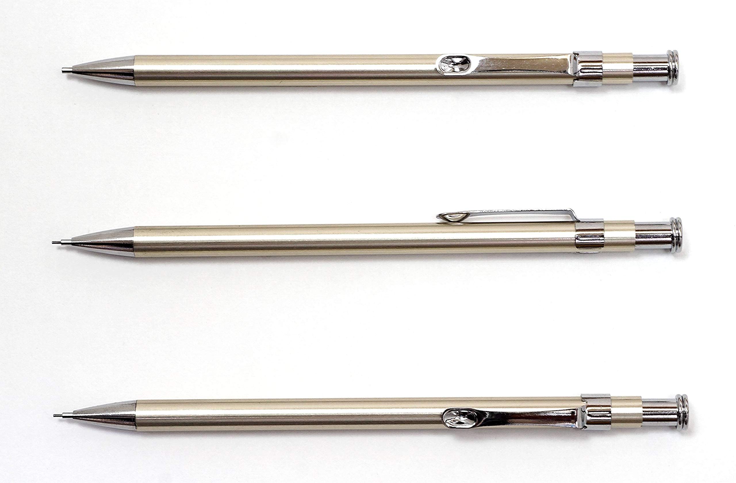 

Takizawa Made in Japan Slim 60 Mechanical Pencil Silver 3 Pack Silver T22-SV-60SS-3