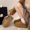 Mao Mao Slippers One-pedal Thickened Snow Boots Women's New Ethnic Style Winter Velvet Thick-soled Classic 2025 Cotton Shoes