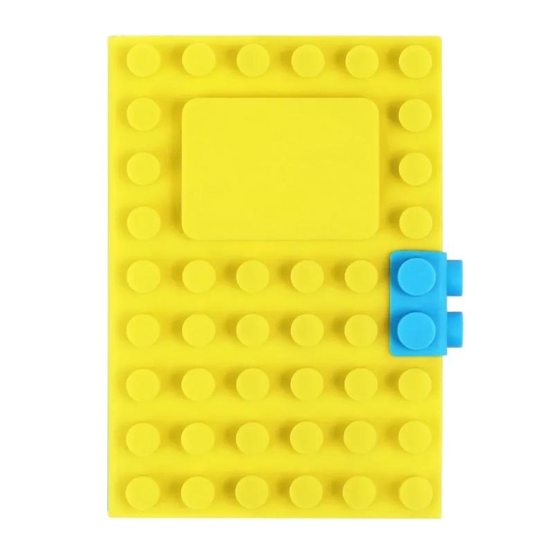 Kreative Spaß Candy Farbe Bausteine Weiche Silikon Shell Notebook Nette Student Schreibwaren Zeitschriften Buch Büro Zubehör