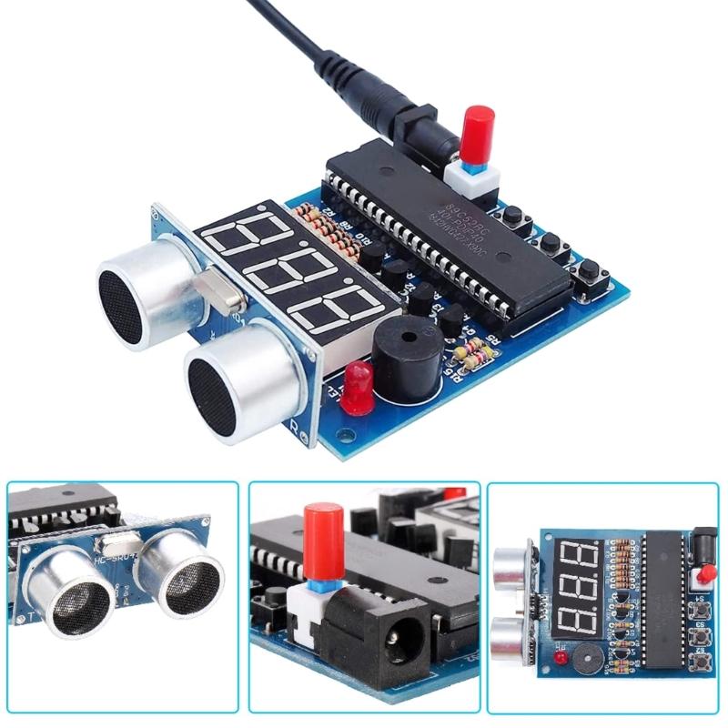 Ultrasonic Rangefinder Module With Digital Readout Buzzer Alarm Ultrasonic Rangefinder Kit Reversing For Electronics