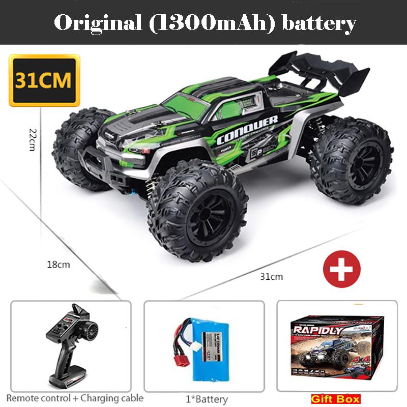 

16101 1:16 50KM/H or 80KM/h 4WD RC Car With LED Light 2.4G Remote Control Cars High Speed Drift Monster Truck for Kids Toy