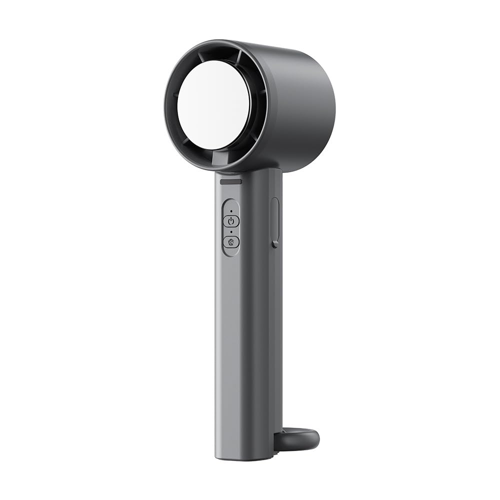 

LUMINAA Handheld Fan with Ice Cooling Contact USB 2025 Small and Handheld or Tabletop Carabiner Strap 3 Wind Speed Up to 5 Hours of Continuous Strong