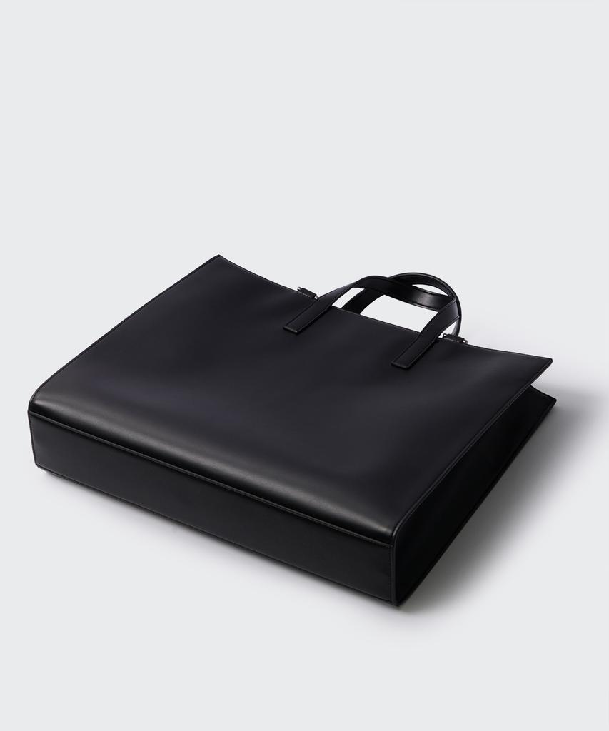 Musinsa Standard Synthetic Leather Rectangle Shoulder Tote Bag_Large [Black]
