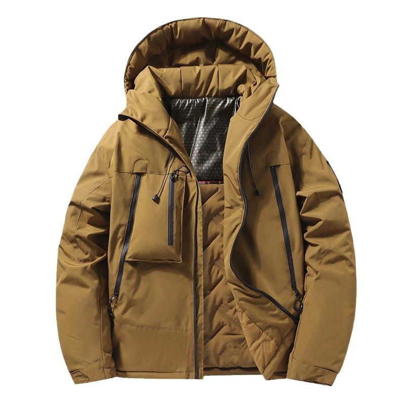 Men Women Winter Warm Hooded Outdoor Jacket With Graphene Insulation Windproof Waterproof Breathable Hiking Camping