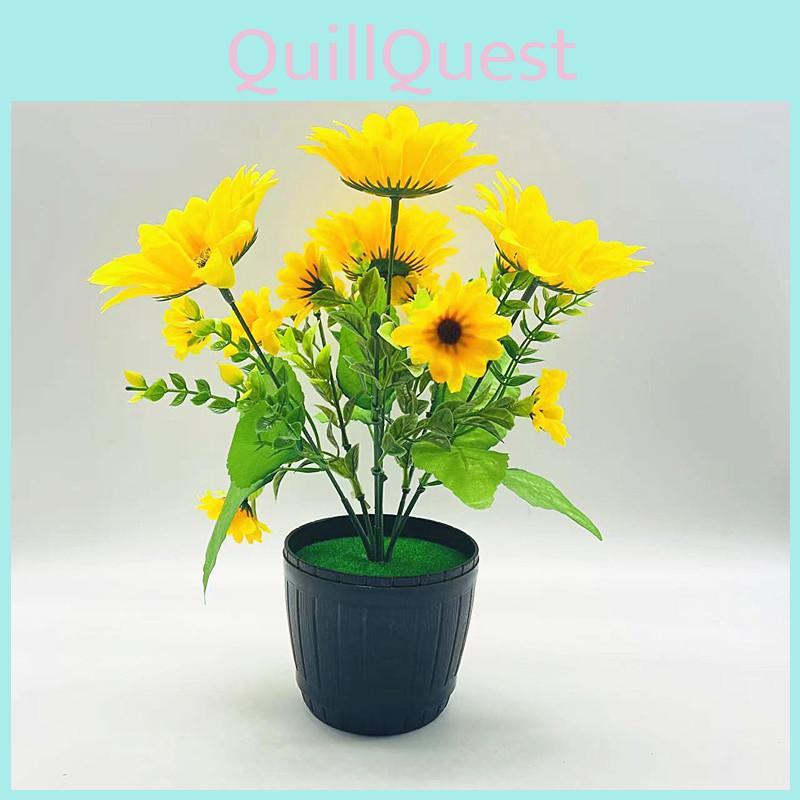 Sunflower Faux Plant With Silk Petals For Indoor Decoration And Gift Presentations