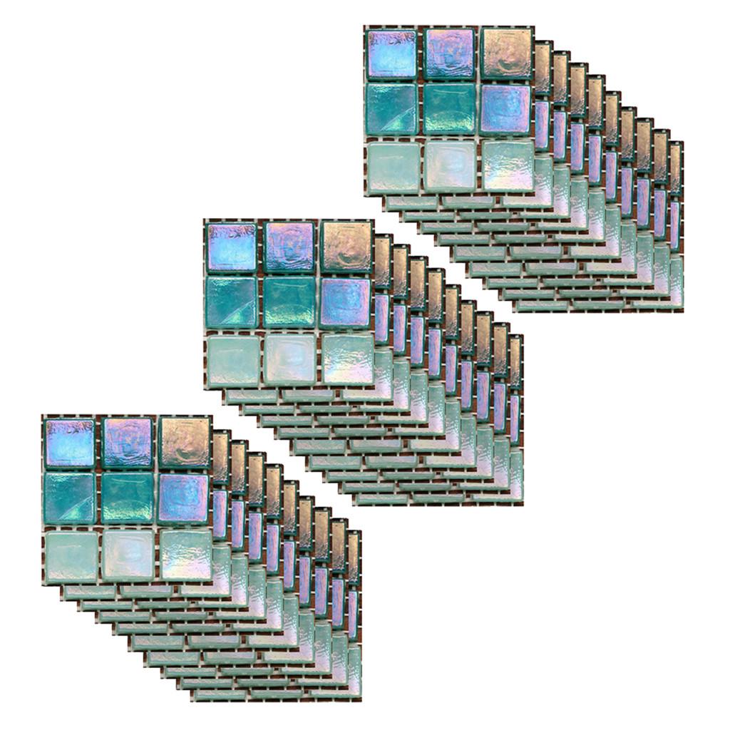 30PCS Self-adhesive Bathroom Kitchen Decor Home Wall 3D Tile Sticker