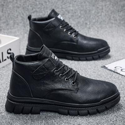 Martin Boots Sports Board Shoes Casual Men'S Shoes High-Top Leather Shoes Men'S Shoes Waterproof And Non-Slip Work Tooling Shoes
