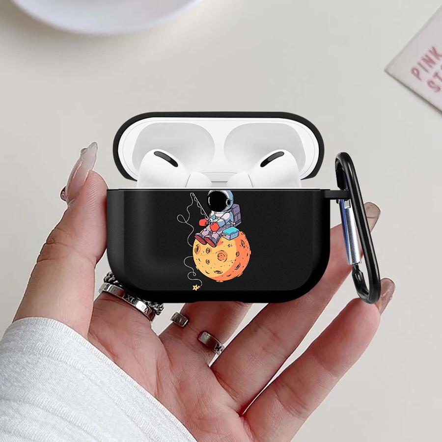 Cute Astronaut Print Case For Airpods 2 Pro 4 Pro3 1 Pro2 3 Earphone Cases Cover