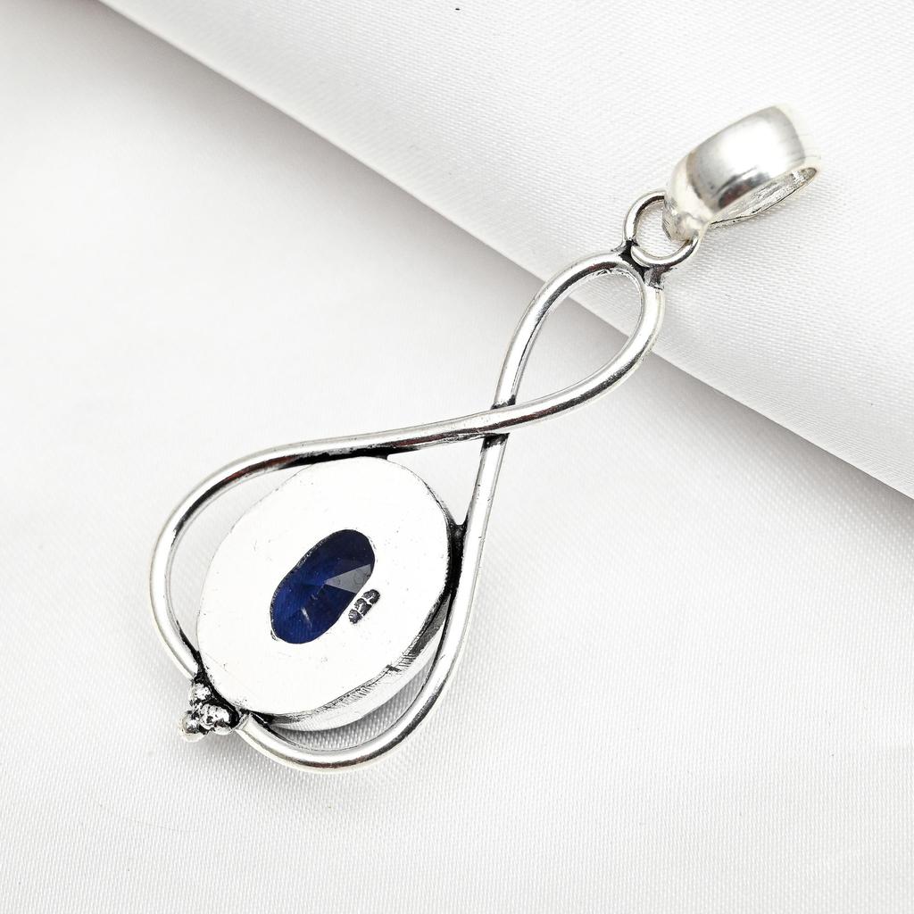 Iolite Pendant, 925 Solid Sterling Silver Pendant Handmade Gemstone Jewelry, Gifts For Wife Brand New Pendant