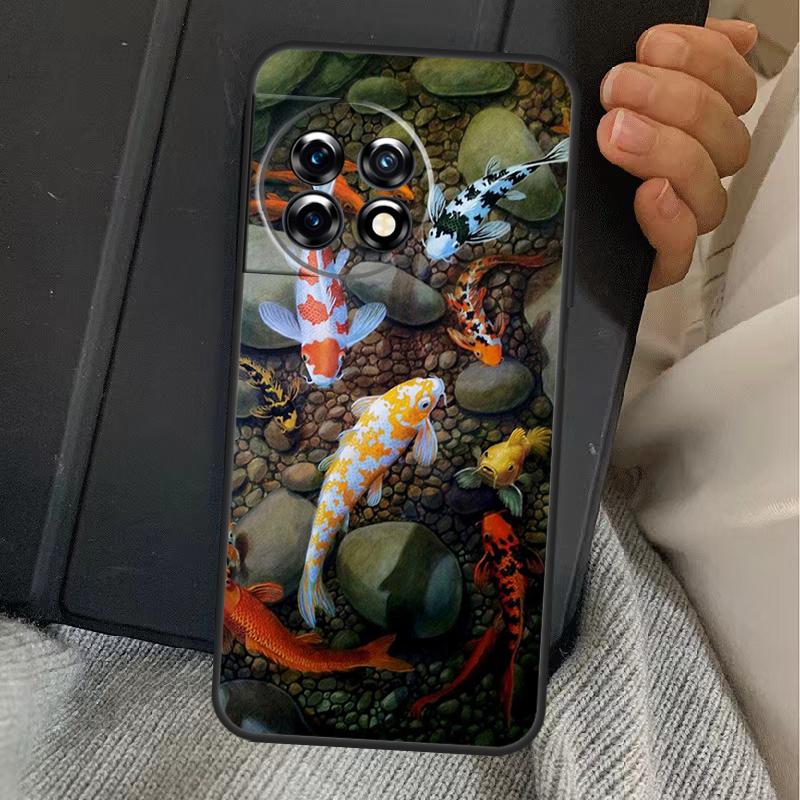 Koi Fish Carp Case For OnePlus 15 13 12 11 13R 13T 10T 10R 12R OnePlus Nord 5 CE 2 3 4 Lite N20 N30 Cover