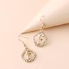 Trend Alloy Fashion Rhinestone Angel Dangle Earrings For Womens Casual Style