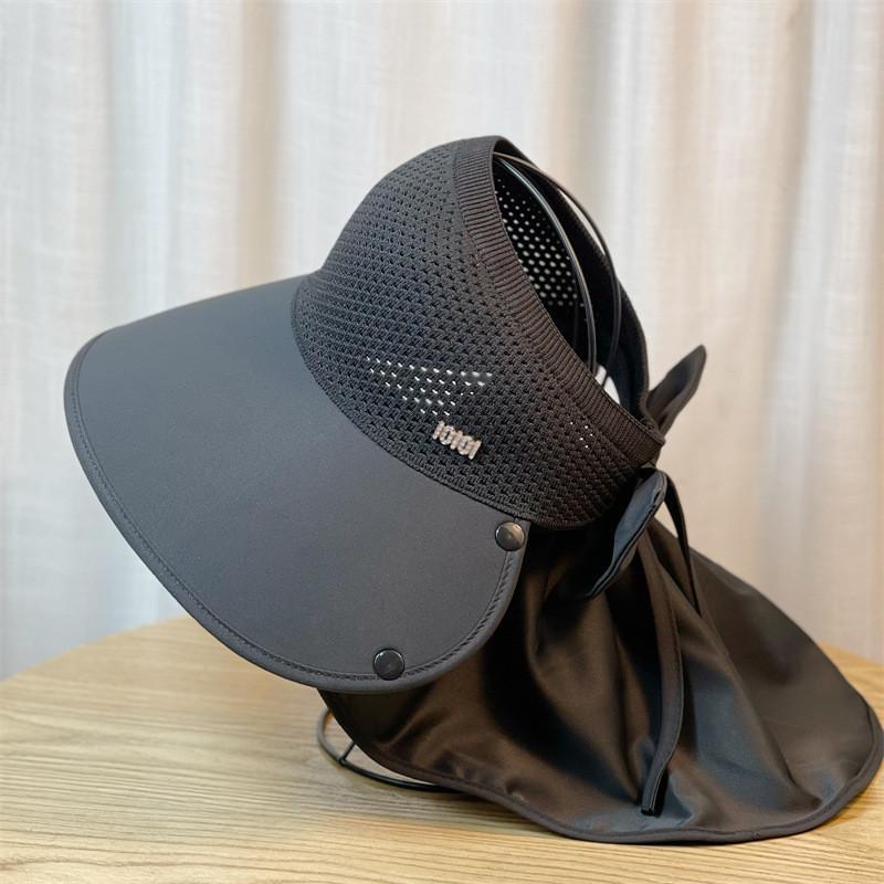 Adjustable Brim Sun Hat Women Summer Outdoor Riding Neck Guard Fisherman Hat