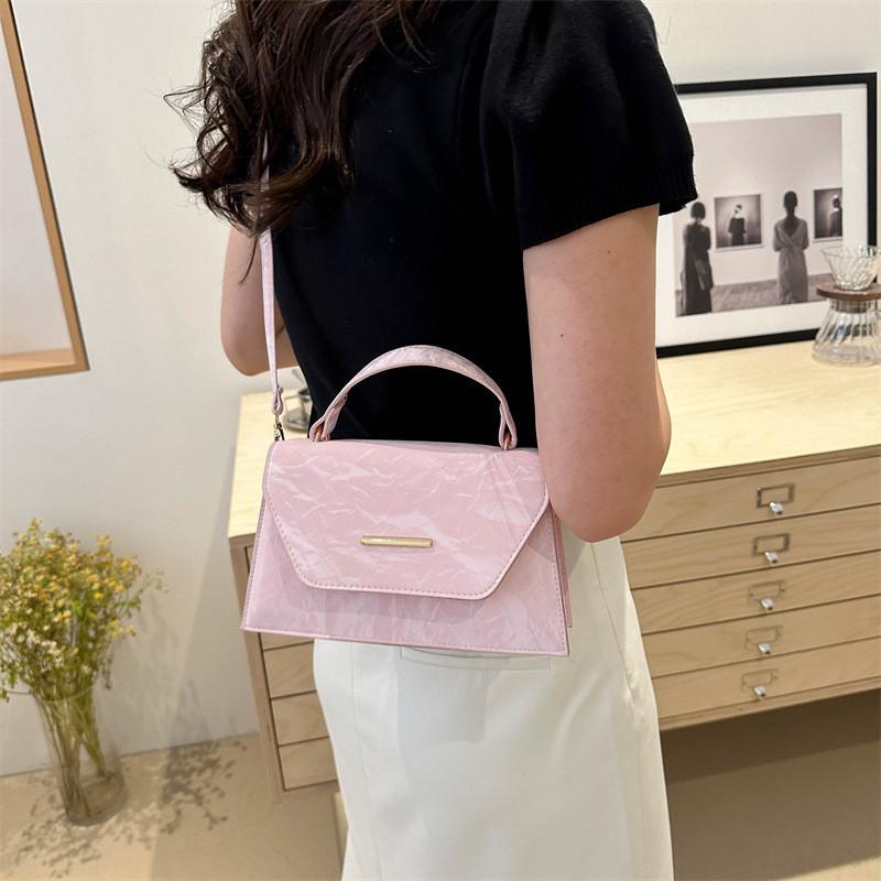Elegant Marble Texture Pu Leather Women's Handbag Stylish Urban Shoulder Bag For Daily Use