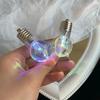 Simulation Light Bulb Lighted Hair Clips Luminous Bulb Shape Hairpin Luminous Hairpin  Girls Wear