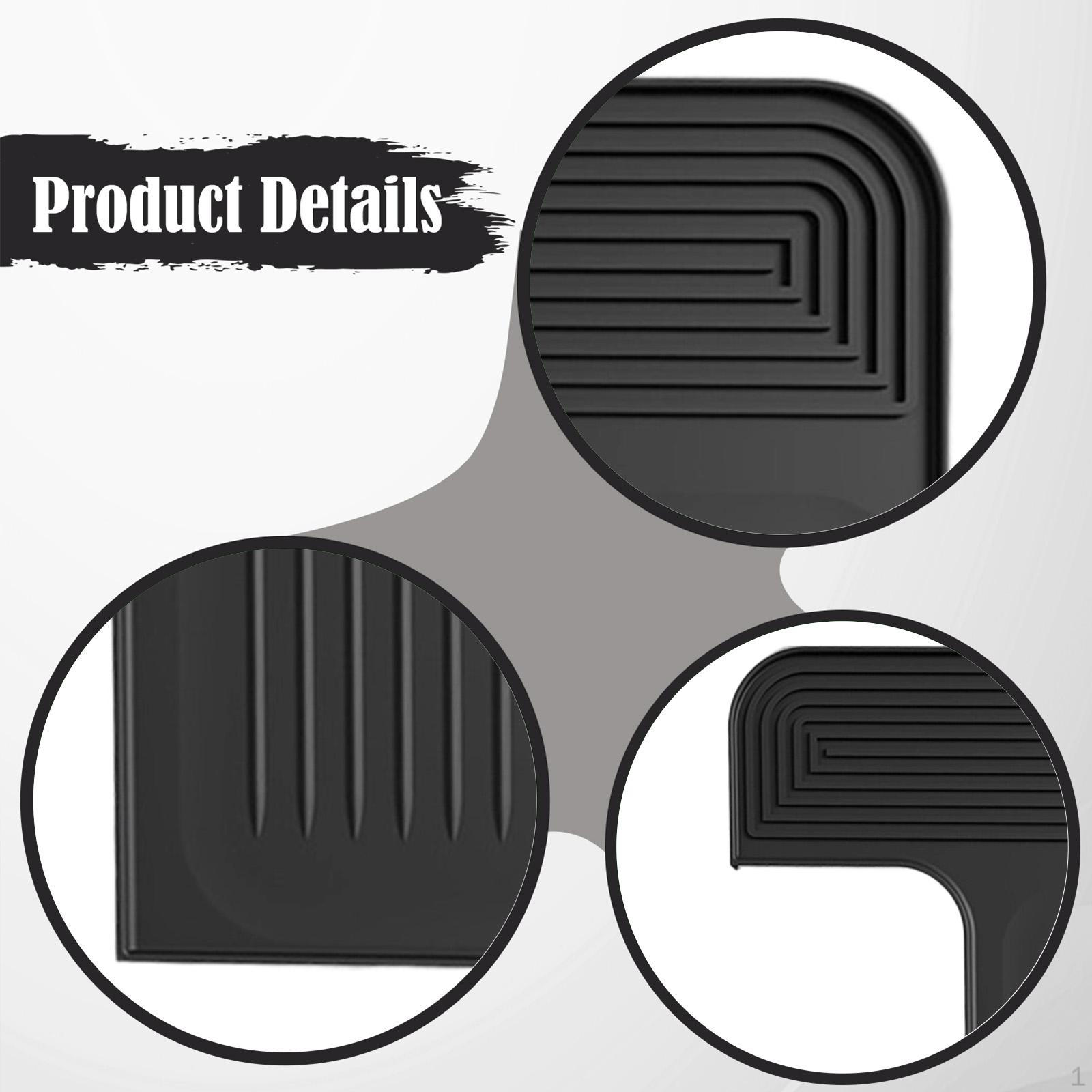 Cover, Protects , Cafe Accessories, Non-slip, Scratch-resistant, Space-saving, Silicone Parts Black Honeycomb