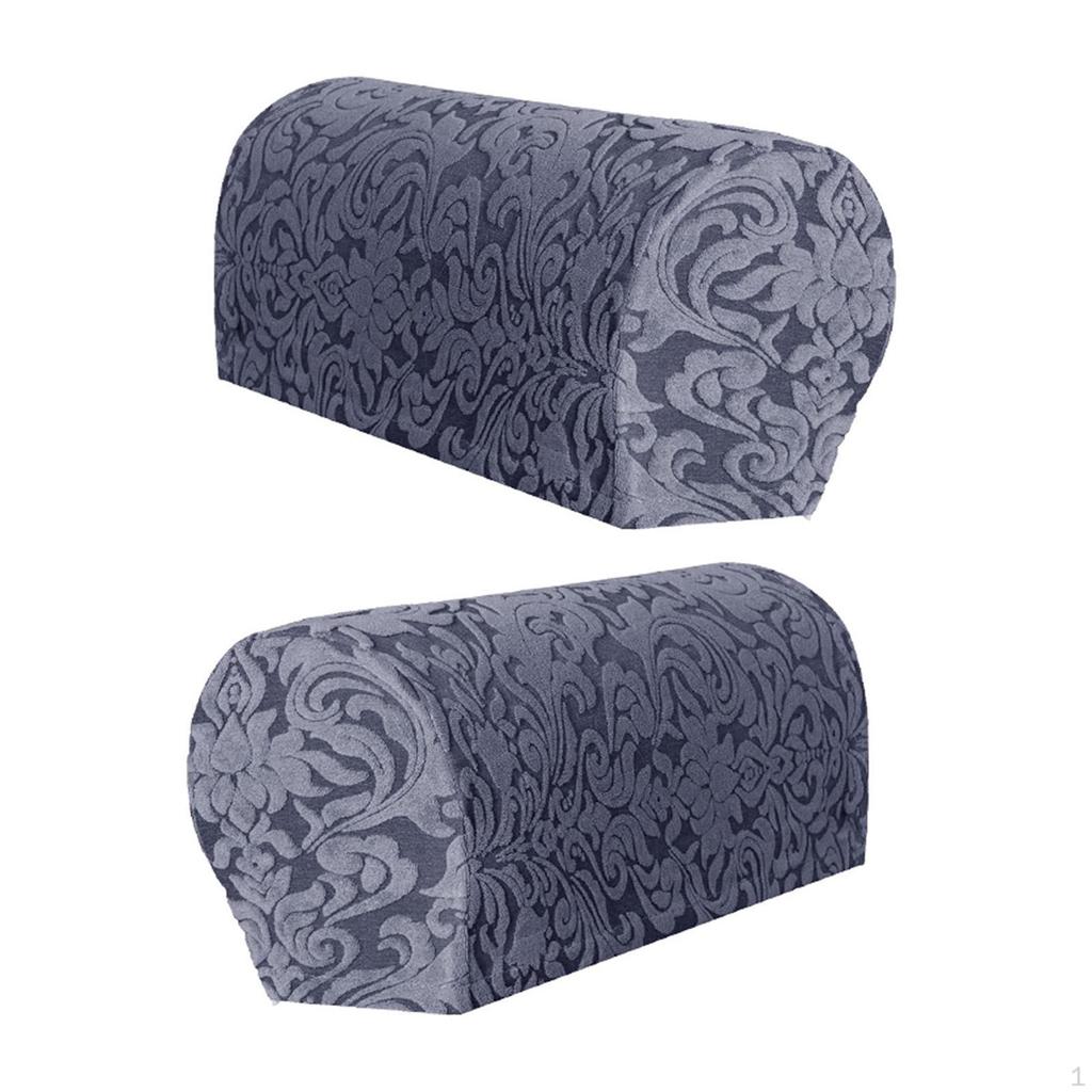 Elastic Armrest Covers Jacquard Sofa Arm Accessories Easy Installation Comfortable Removable