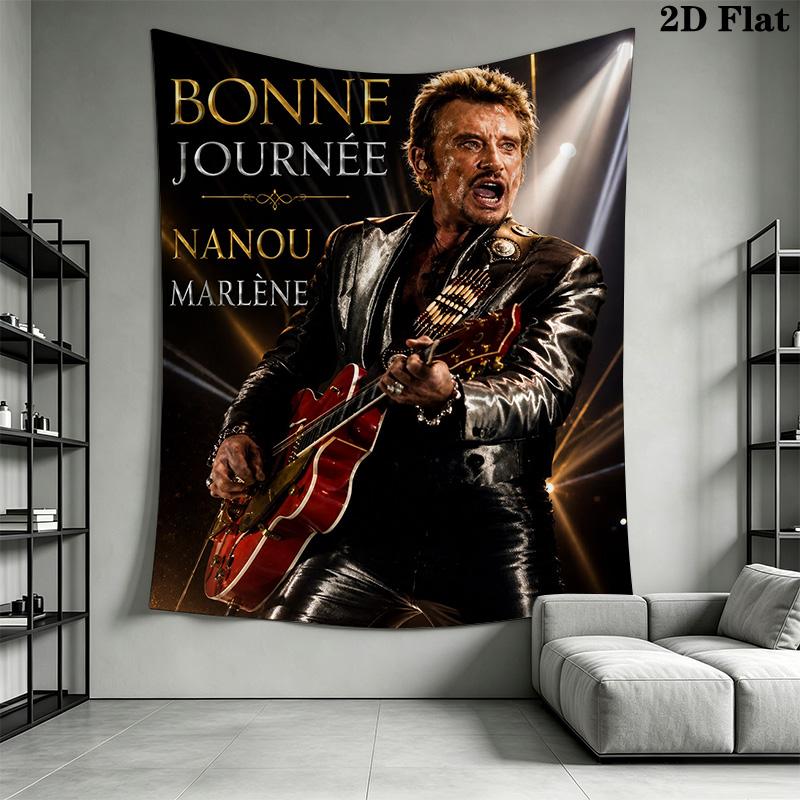 Live Aid Legendary Concert Collage Tapestry Background Cloth Fashion Print Home Decor Wall Covering Decoration Wall Decoration