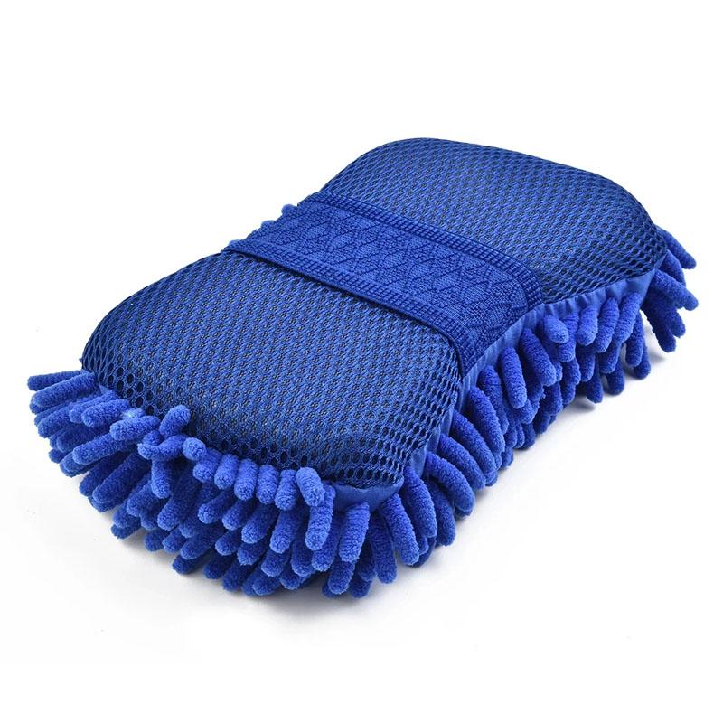 

Премиальная варежка для мытья автомобиля из шенильной микрофибры, двухсторонняя, без ворса и царапин, ультраабсорбирующая, чистящая перчатка, губка, инструменты для мытья синий