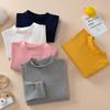 Kids' Fleece-Lined Cotton Turtleneck Sweatshirt - Warm Autumn/Winter Layer