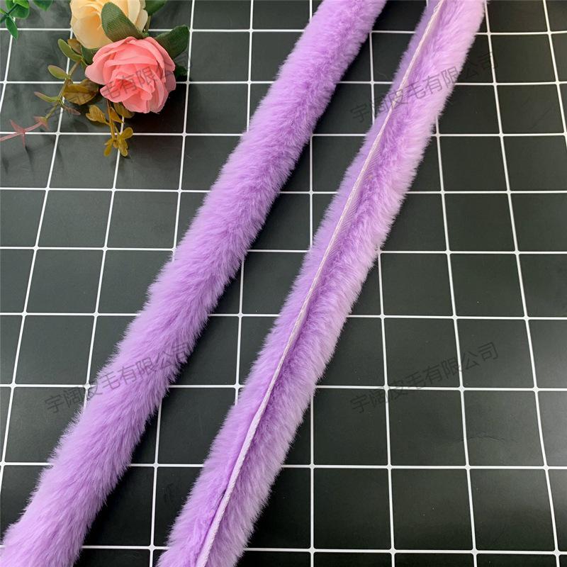 Handmade Imitation Otter Fur Trim for Hanfu Cloak and Apparel Accessories