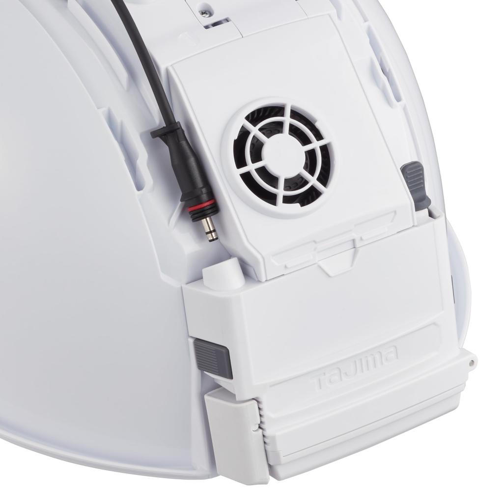 Tajima Helmet Box 3730 with White Powers the Headlight Hybrid compatible with either Tajima 3730 rechargeable batteries or AA Prevents humidity