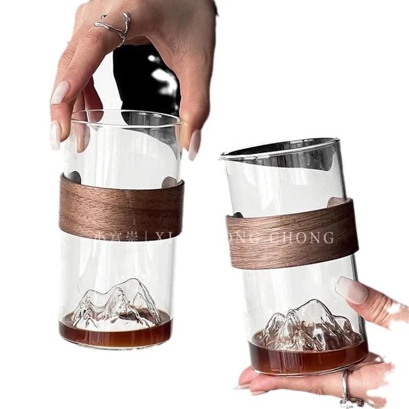 Japanese-style Glass Retro Ethnic Wind High Temperature Resistant Mount Fuji Tea Cup Home Snow Mountain Cup Coffee Cup