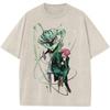 Anime JoJo's Bizarre Adventure Kakyouin Noriaki Graphic T Shirt Men Clothing Oversized Tshirt Washed Cotton Tee Harajuku T-shirt
