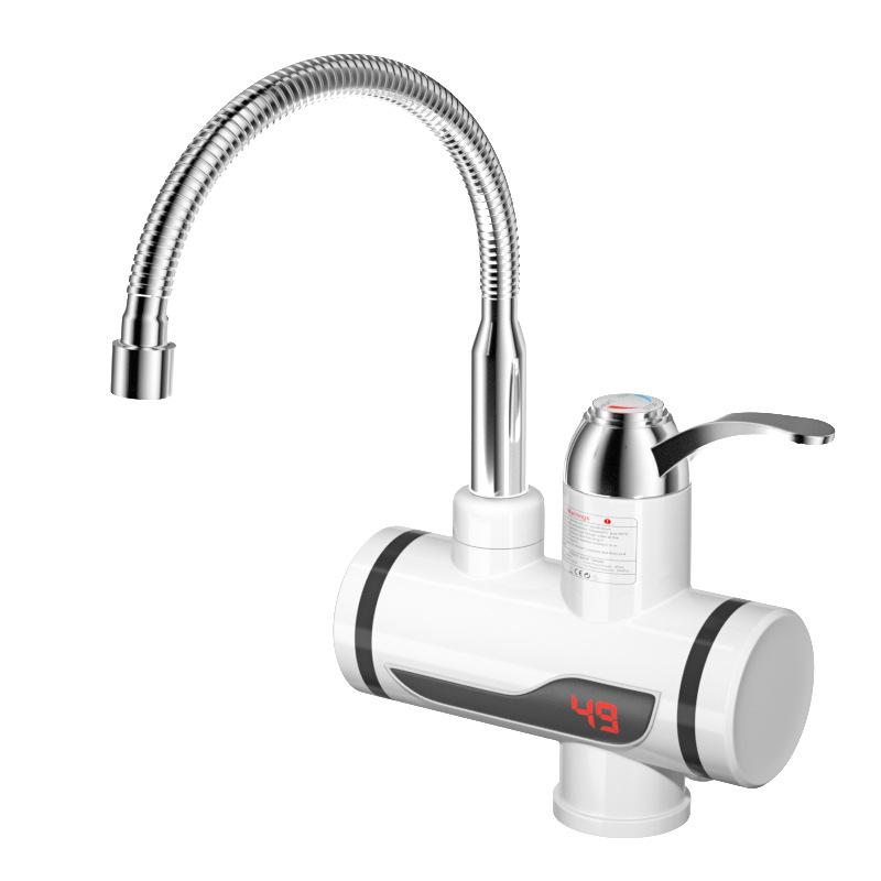 Home Instant Electric Hot Water Faucet - 3-Second Rapid Heating Tap for Kitchen Sink with Adjustable Temperature Control