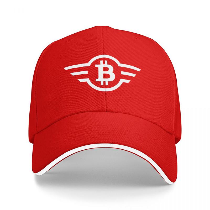 

Bitcoin Wings Logo Black Baseball Cap Fashion Cryptocurrency Inspired Hat Streetwear Style Unisex Women Adjustable Cap Adjustable