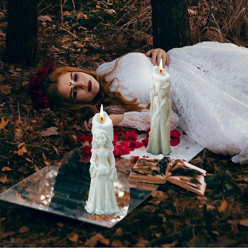 3D kreatywna Halloweenowa silikonowa czaszka formy wosk topi się formy DIY dekoracje rzemieślnicze