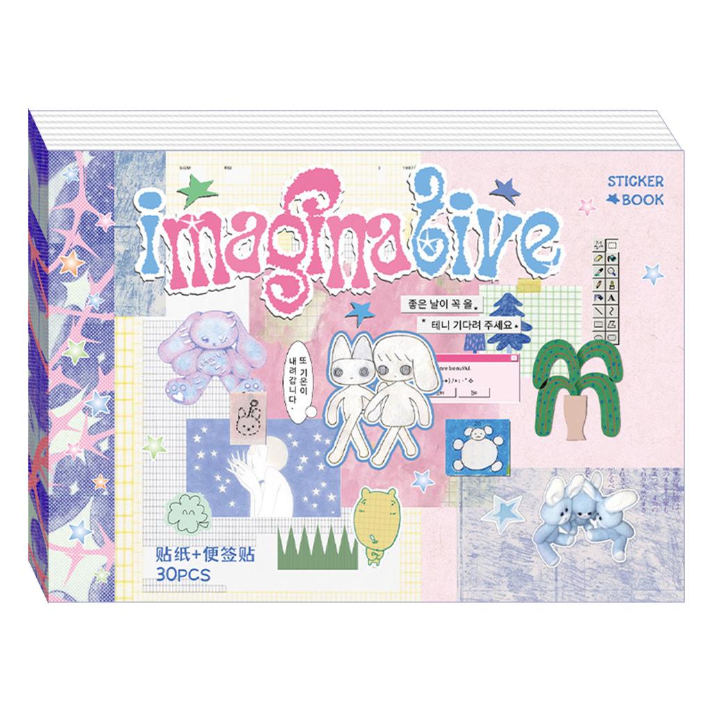 Cartoon Die-Cut Sticker Book Aesthetic Picture Anime Stuff Scrapbook Kit for Journal Diary Planner Album Phone Case