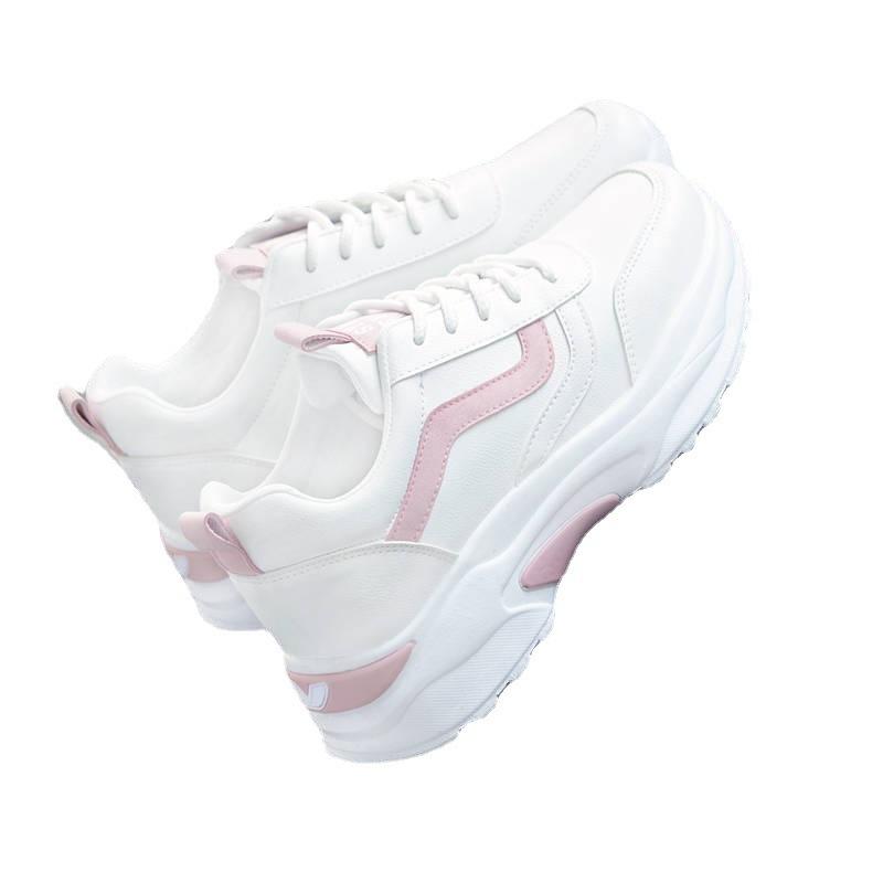 Sneakers Women's Spring and Autumn 2025 New ins Skinny, Breathable Little White Shoes Student Flat Bottom Lightweight Daddy Shoes Tide