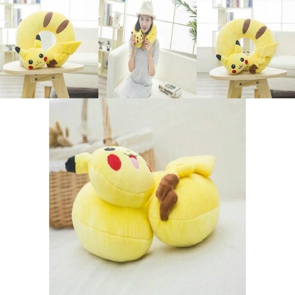 Pikachu U Shaped Neck Pillow For Travel And Rest With Logo Printing