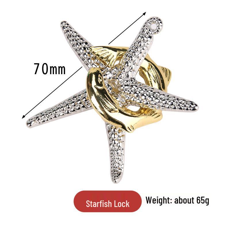 Kongming Lock 9-Link IQ Puzzle - Zinc Alloy Educational Toy for Adults & Kids