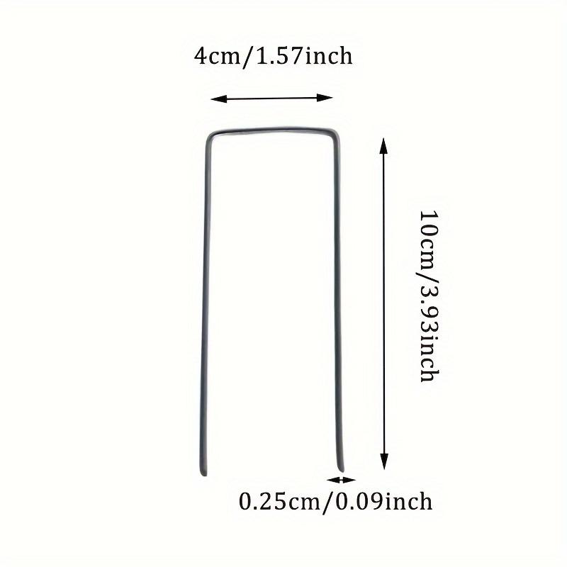 1/5/10/20PCS Rust-Resistant U-Shaped Galvanized Steel Garden Landscape Pins for Plant Support and Fabric Securing