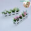 1Pc Mini Garden Decoration Simulation Flower Potted Model House Micro Landscape Ornament