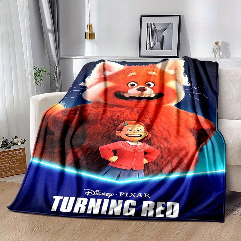 1 Stück, Disney Rot wie die Pubertät Roter Panda mit Mädchen Perfekt für Heimdeko, Sofadecke, Outdoor-Decke, Geschenk, Flanell-Überwurf